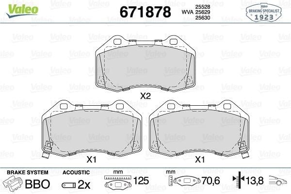ÖN DİSK FREN BALATASI ABARTH 124 1.4 03/16> FIAT 124 1.4 03/16> MAZDA MX5 1.5/2.0 06/15>