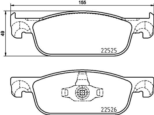 ÖN FREN BALATASI RENAULT CLIO IV 12> SYMBOL III 13> DACIA SANDERO II 13> LOGAN MCV II 14> LOGAN II 13> 0.9TCe 1.0SCe 1.2 1.2TCe 1.5dCi 1.6