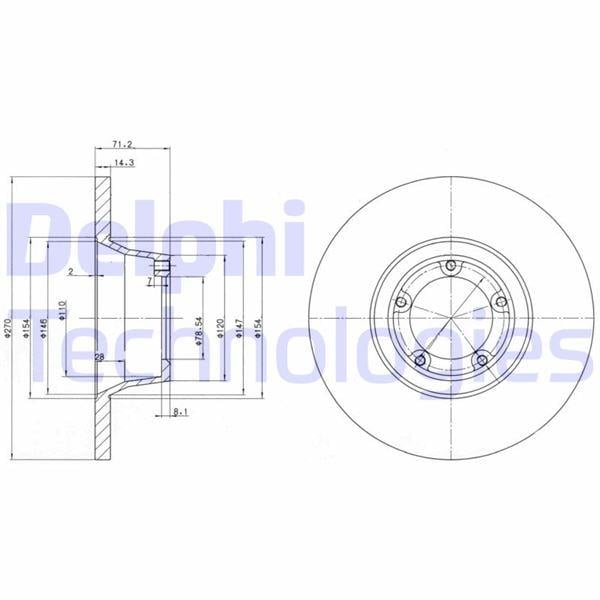 ÖN FREN DİSKİ ÇİFTLİ PAKET . DELİKSİZ FORD TRANSIT 1986 > 1991