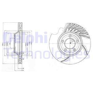 ÖN; SAĞ FREN DİSKİ TEKLİ PAKET DELİKSİZ AUDI-PORSCHE-VW; Q7-CAYENNE-TOUAREG 10/2002 >