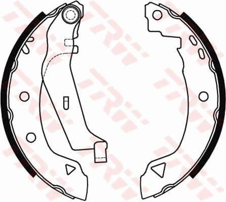 PABUÇLU BALATA KİTİ ARKA AKS ALFA ROMEO 33 905 -33 907 -33 SPORTWAGON 905 -33 SPORTWAGON 907 -AL FASUD SPRİNT 902 RENAULT RAPID BOX BODY/MPV F40- G40 -