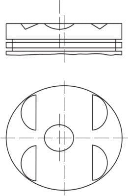 PISTON 89.50MM 0.50 W202 C220D W210 E220D 2.2D 96-00 OM604.910/912 0.20 KISA