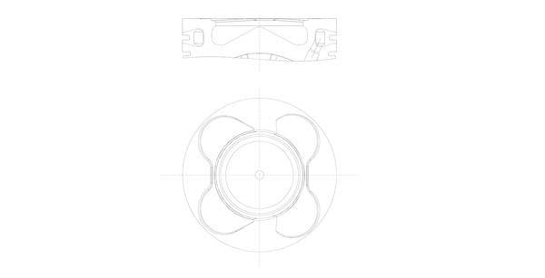 PISTON SEGMAN 84mm STD BMW M57 N2 E53 E60 E90 E65 E83 E70 E71 E72