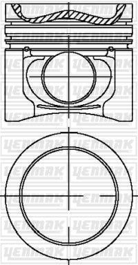 PISTON SEGMAN Q106.0MM STD -MERCEDES-MOTOR OM 924LA