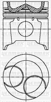 PISTON SEGMAN Q120.65MM STD -CATERPILLAR-D 3306