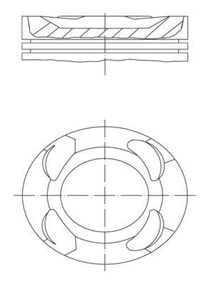 PISTON SEGMAN STD 82.00mm BMW B38 B46 F40 F44 F45 F46 F48 F39 MINI F54 F55 F56 F57 F60