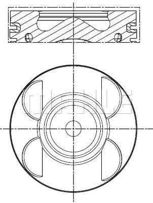 PISTON SEGMAN STD 88.00mm MERCEDES OM646 W204 W211