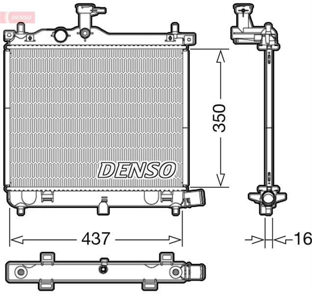 RADİATOR. ENGİNE COOLİNG HYUNDAI İ10 I 07-13