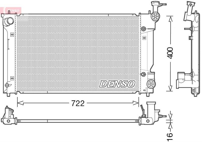 RADİATOR. ENGİNE COOLİNG LEXUS IS III 13-