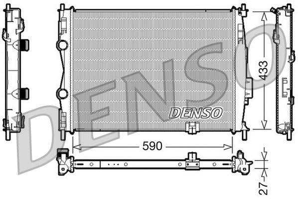 RADİATOR. ENGİNE COOLİNG NISSAN QASHQAI I 2 07-13