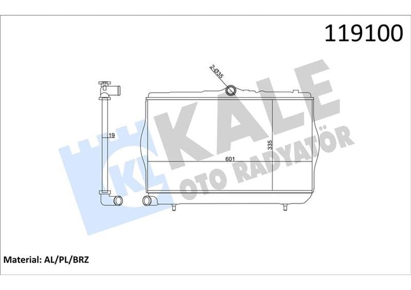 RADYATÖR AL-PL-BRZ ACCENT 1.3 İNJ. 347780 OLDU