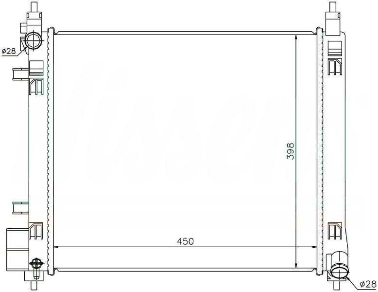 RADYATÖR BRAZİNG MICRA 1.2 DIG 2010> 450x398x26