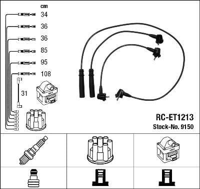 RC-ET1213 ATEŞLEME KABLOSU