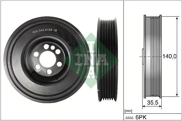 RİEMENSCHEİBE. KURBELWELLE AUDİ/SEAT/SKODA/VW