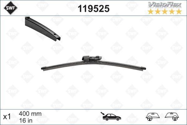 SWF VisioFlex Flat Blade X1 400 mm ARKA CADDY IV 15>T6 15>TOLEDO 12>OCTAVIA 13>SUPERB 15>