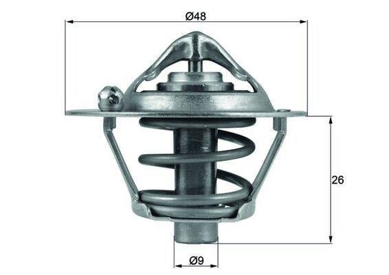 TERMOSTAT 82 C TEK FORD FİESTA-FOCUS-MONDEO 95> 1.25-1.4-1.6 BENZİNLİ 1.6 TI VCT 07>14 MAZDA II VOLVO C30 06>12 S40 II V50 05>12 1.6 16V 02>