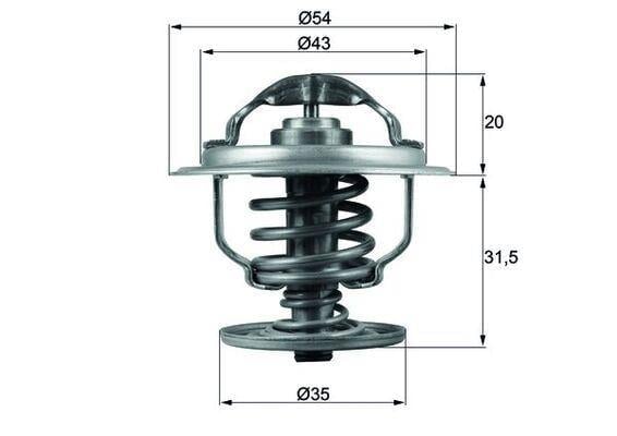 TERMOSTAT 87C CADDY III-GOLF V-PASSAT 05-09 A3 05-08 IBIZA IV-LEON 05-10 1.9-2.0