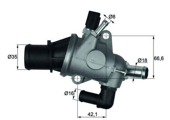 TERMOSTAT KOMPLE STILO 1.8 16V 01-08 - PUNTO 1.8 99 > 88C G911.88 ALFA 156 1.6 1.8 2.0 147