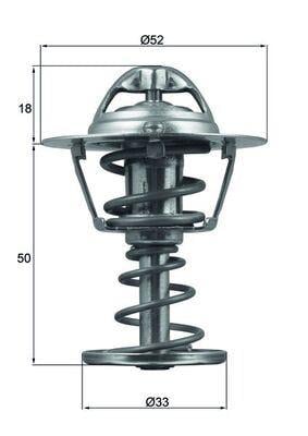 TERMOSTAT PEUGEOT P108-CITROEN C1-TOYOTA AYGO 1.0 VTI 14>