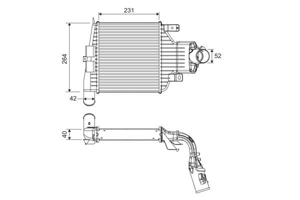 TURBO RADYATÖRÜ OPEL VAUXHALL ASTRA H