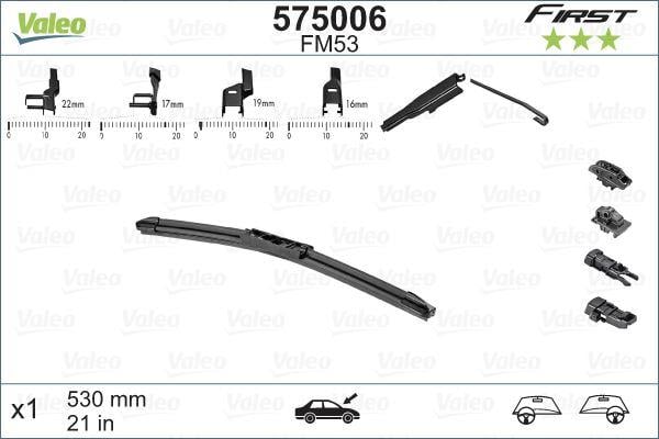 Valeo First MULTIconnection Flat Blade FM53 X1 530 mm