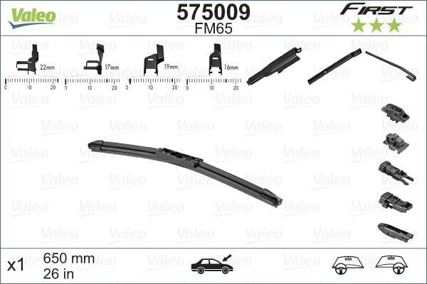 Valeo First MULTIconnection Flat Blade FM65 X1 650 mm