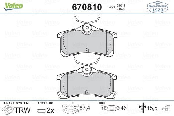 x 598810 ARKA BALATA AVENSIS 1.6VVTİ 1.8 VVTI- 2.0 VVTI 07/2001-02/2003