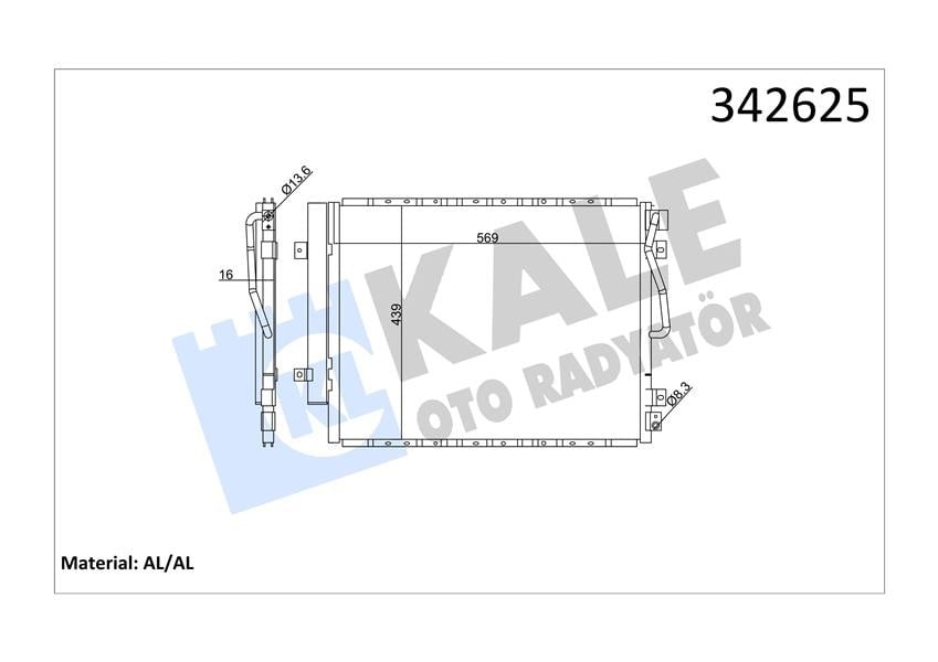 x KLİMA KONDENSERİ KIA SORENTO I AL-AL