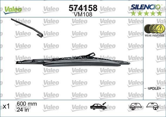 x SİLECEK SILENCIO SPOİLERLİ 60cm x1 VM108 LGN-P406-S80