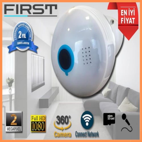 2 MP 1080P Kablosuz Ampul Kamera Xmeye FR-3608