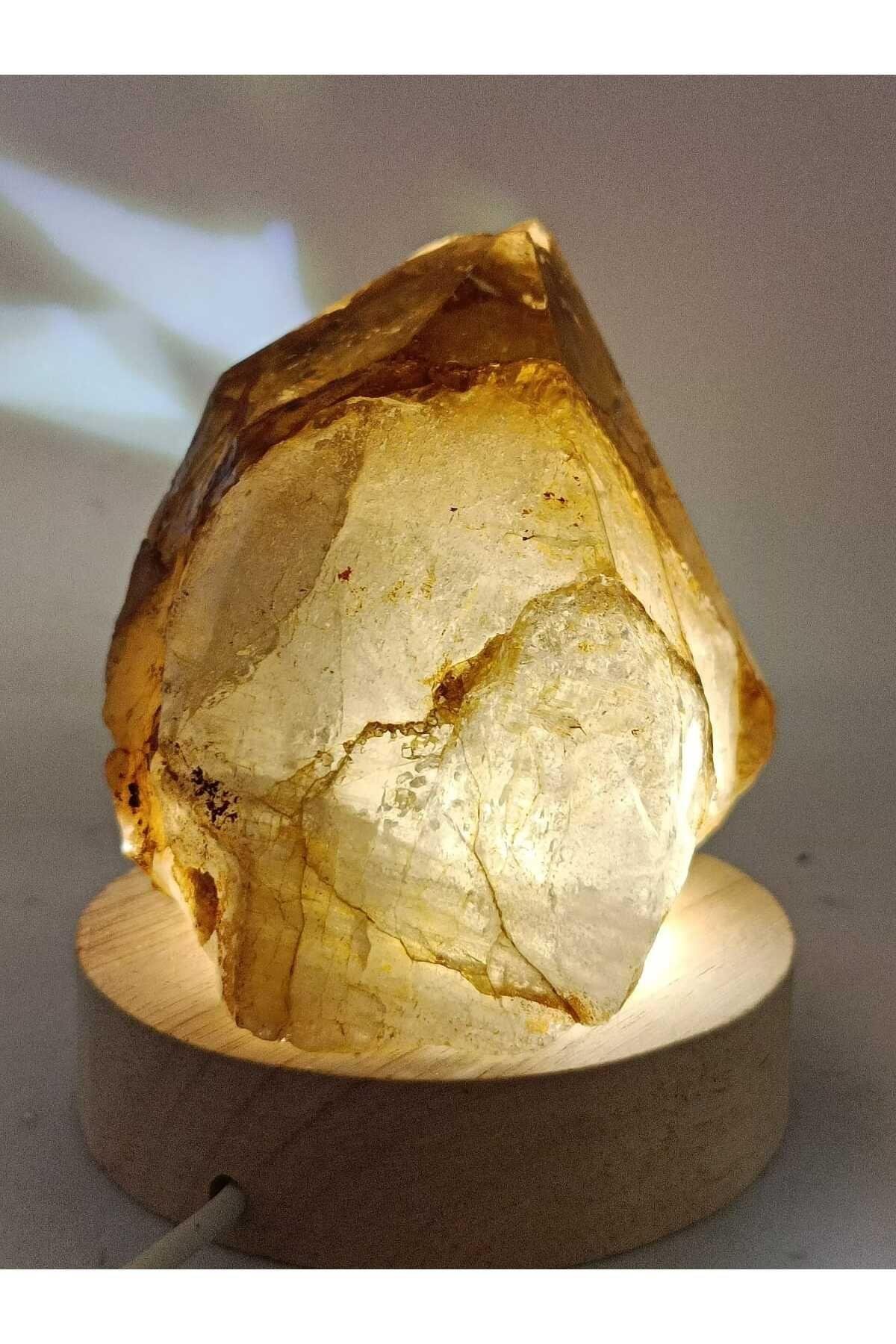 Dumanlı Kuvars Doğaltaş Radyasyonsavar Derin Uyku Lambası