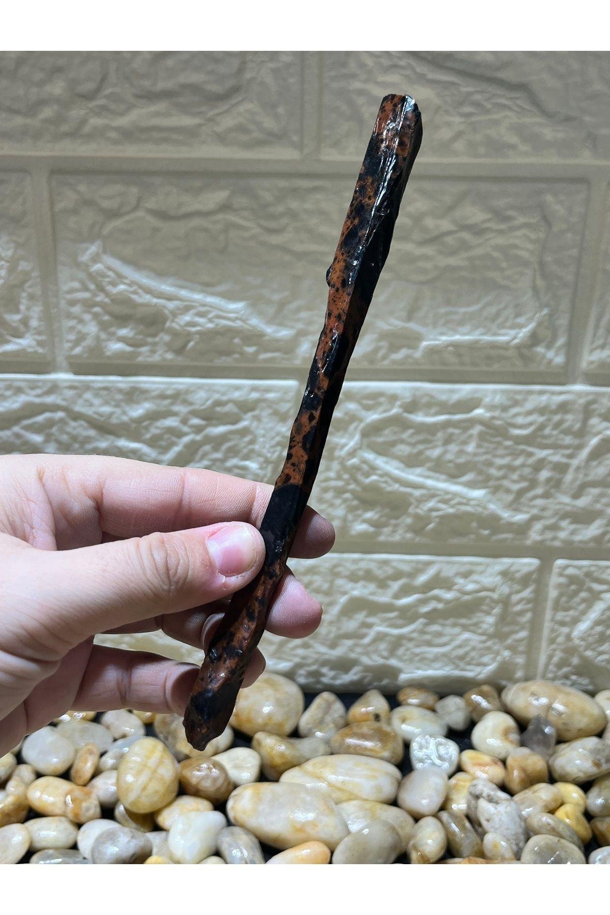 Obsidyen Doğaltaş Asa