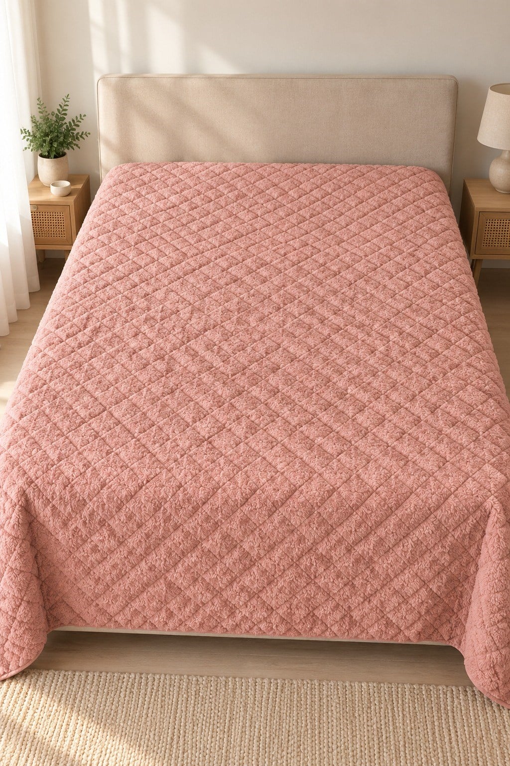 Cloud Soft Çift Taraflı Mikrofiber Peluş Çift Kişilik Yatak Örtüsü 200x220 cm