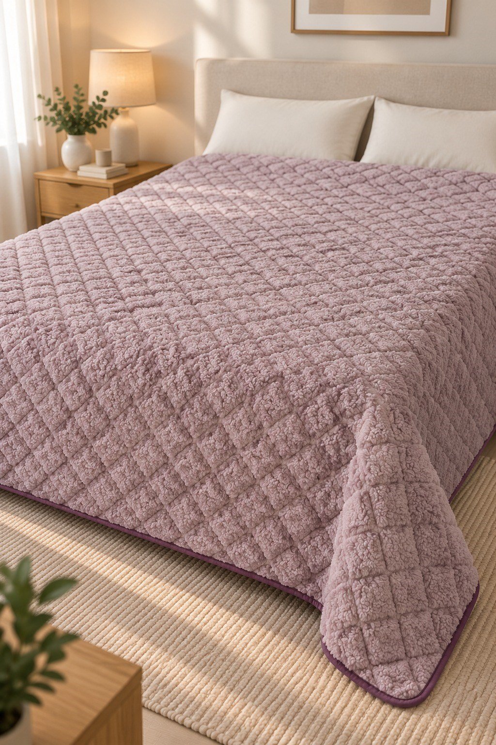 Cloud Soft Çift Taraflı Mikrofiber Peluş Çift Kişilik Yatak Örtüsü 200x220 cm