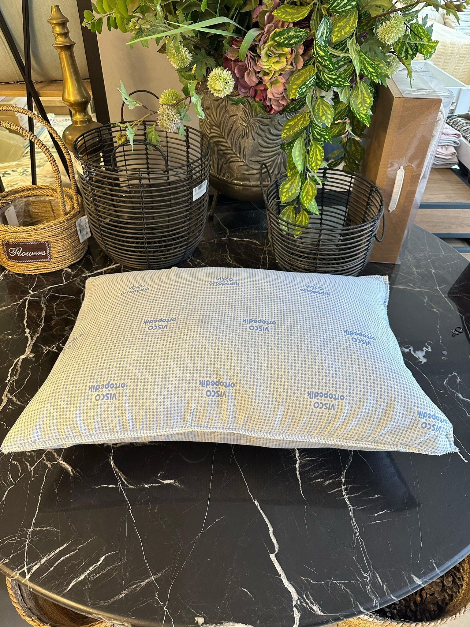 Cotton Garden 50x70 Standart Visco Dolgulu Uyku Yastığı - Nefes Alabilir Dış Yüzey