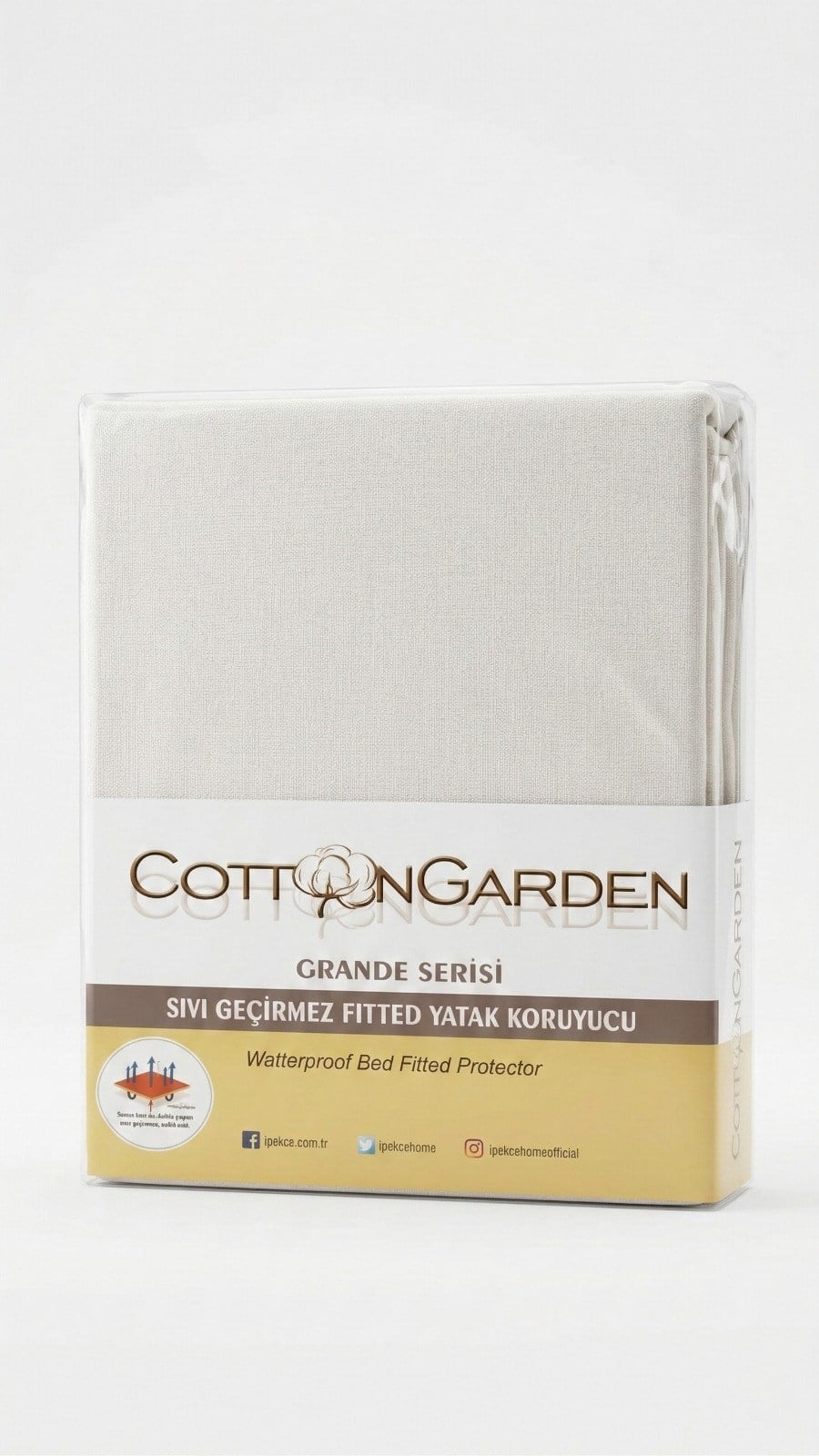 Cotton Garden Grande Fitted Alez - Süper Battal Boy 200x200+30 cm Yüksek Kenar