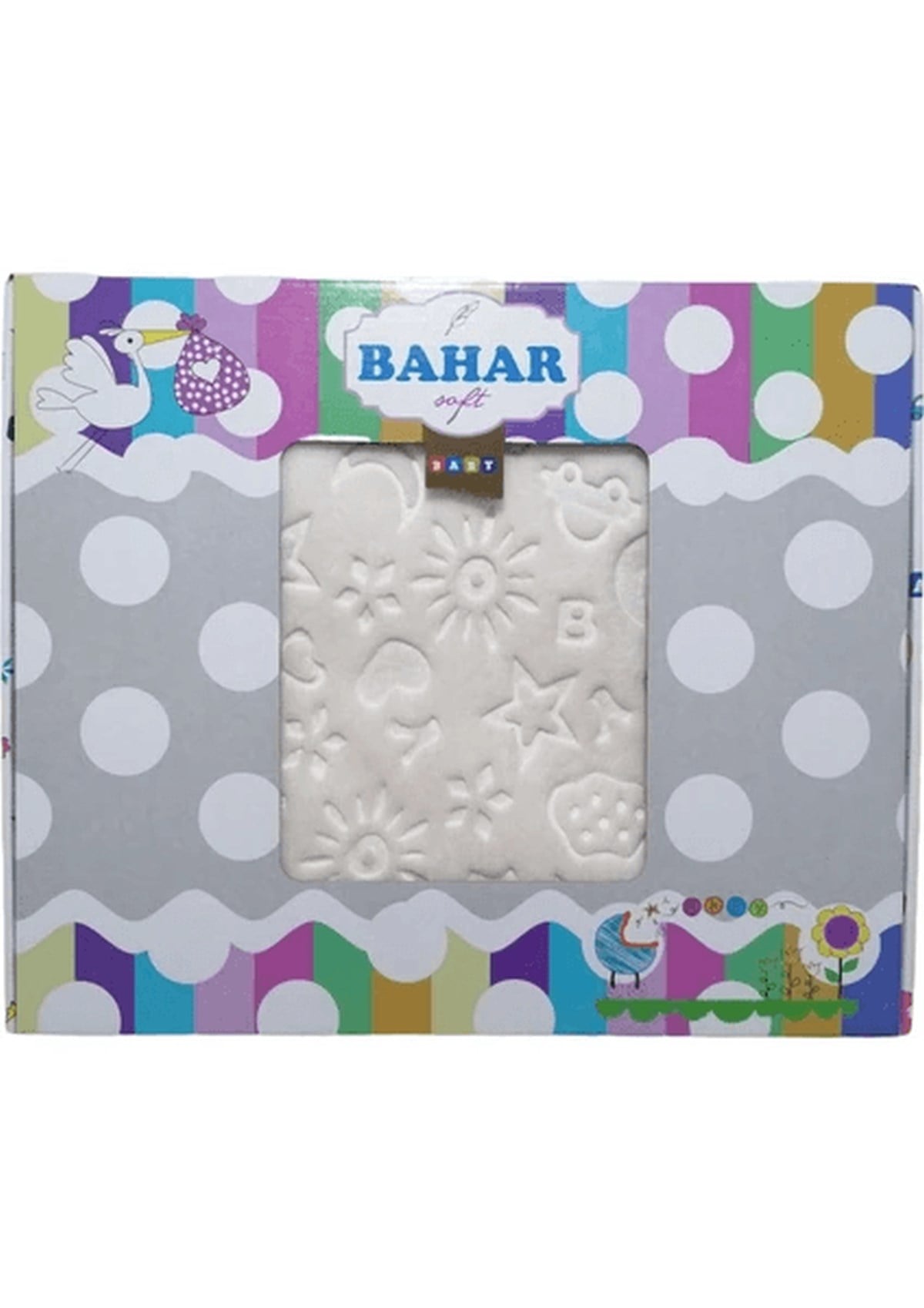 İpekçe Bebek Battaniye Soft Bahar 700 gr 100x120 cm Asorti Yumuşak Bebek Örtüsü