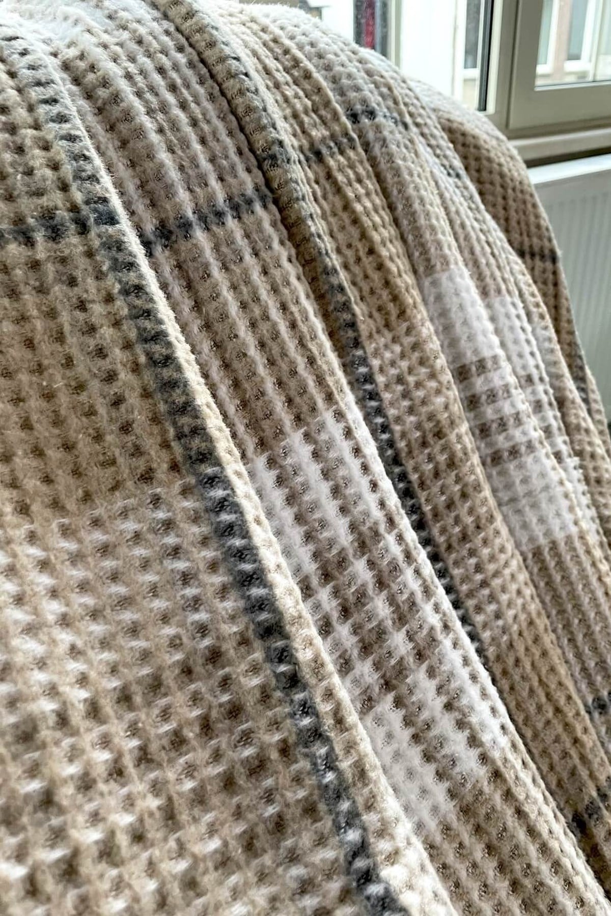 İpekçe Cozy Life 180x220 cm Bej Renk PVC Çantalı Çift Kişilik Battaniye