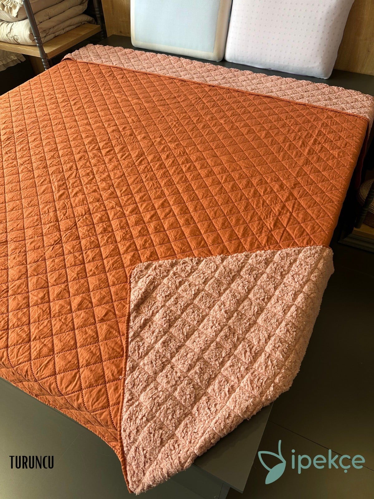 İpekçe Soft Cloud Model Pamuklu 200x220 cm Çok Amaçlı Yatak Örtüsü