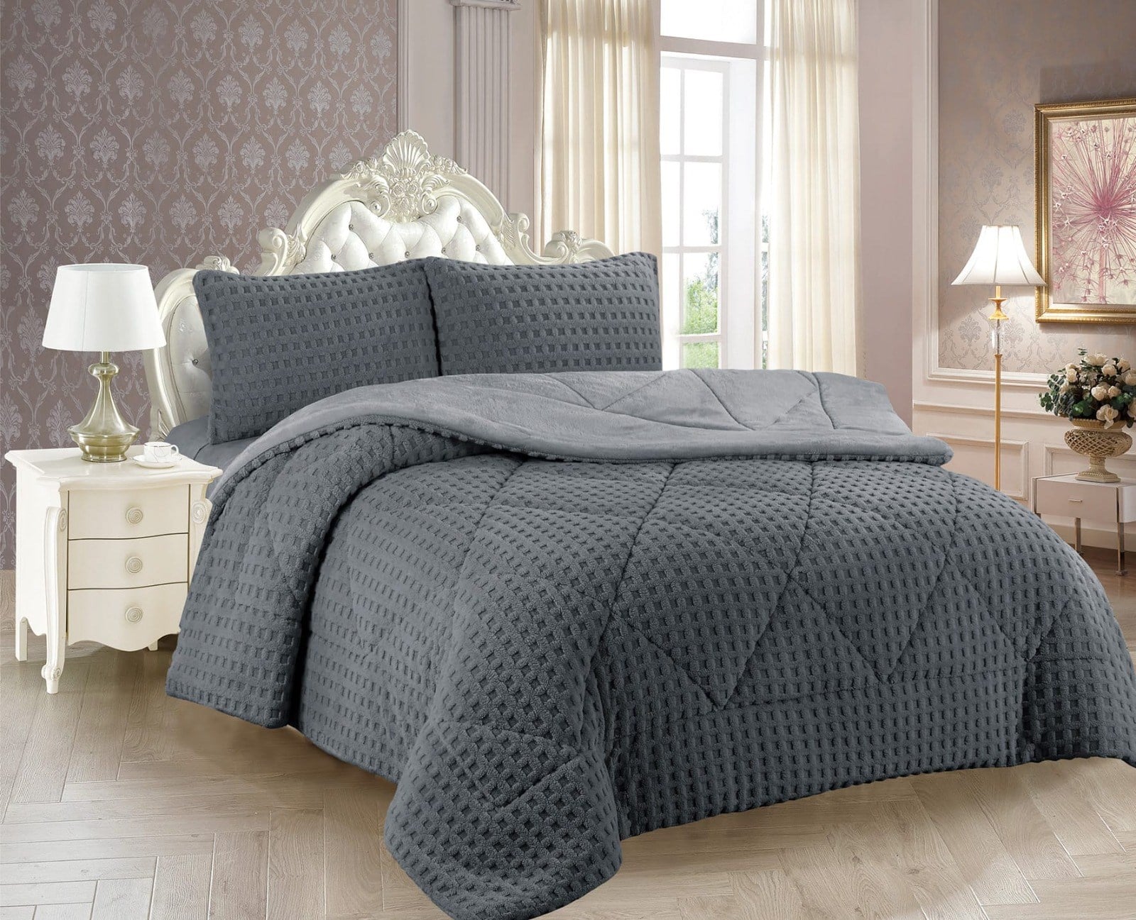 İpekçe Super Soft Dolly Comforter Set Çift Kişilik 3 Parça – 220x240 Uyku Seti