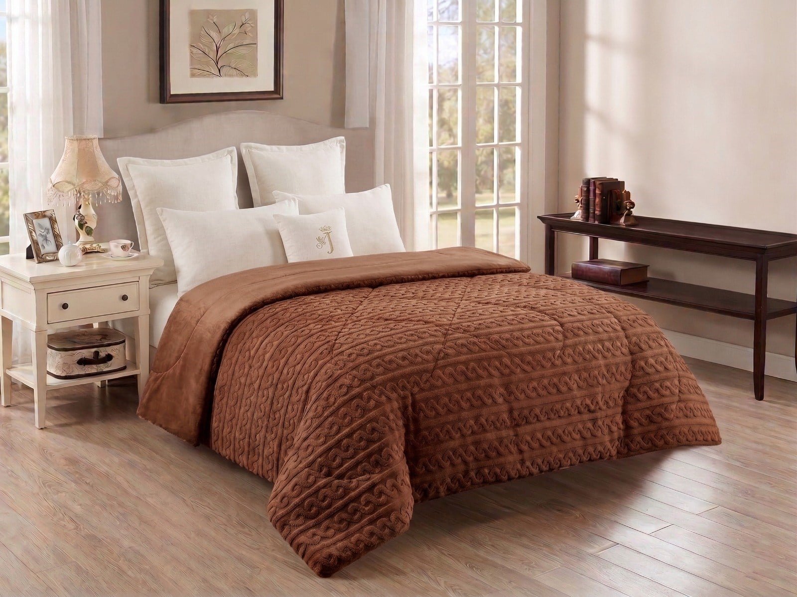 İpekçe Super Soft Woddy Model Pamuklu 200x220 cm Çift Kişilik Yorgan