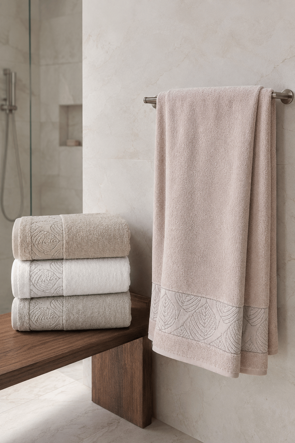 Pupilla 5025 Ezgi Havlu Seti 4'lü Paket 70x140 cm