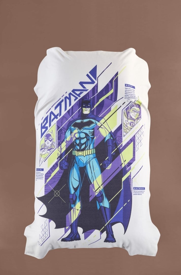 Warner Bros Lisanslı Batman Tek Kişilik Pamuklu Pike - 160x220 cm BT-00757 Genç Odası Örtüsü