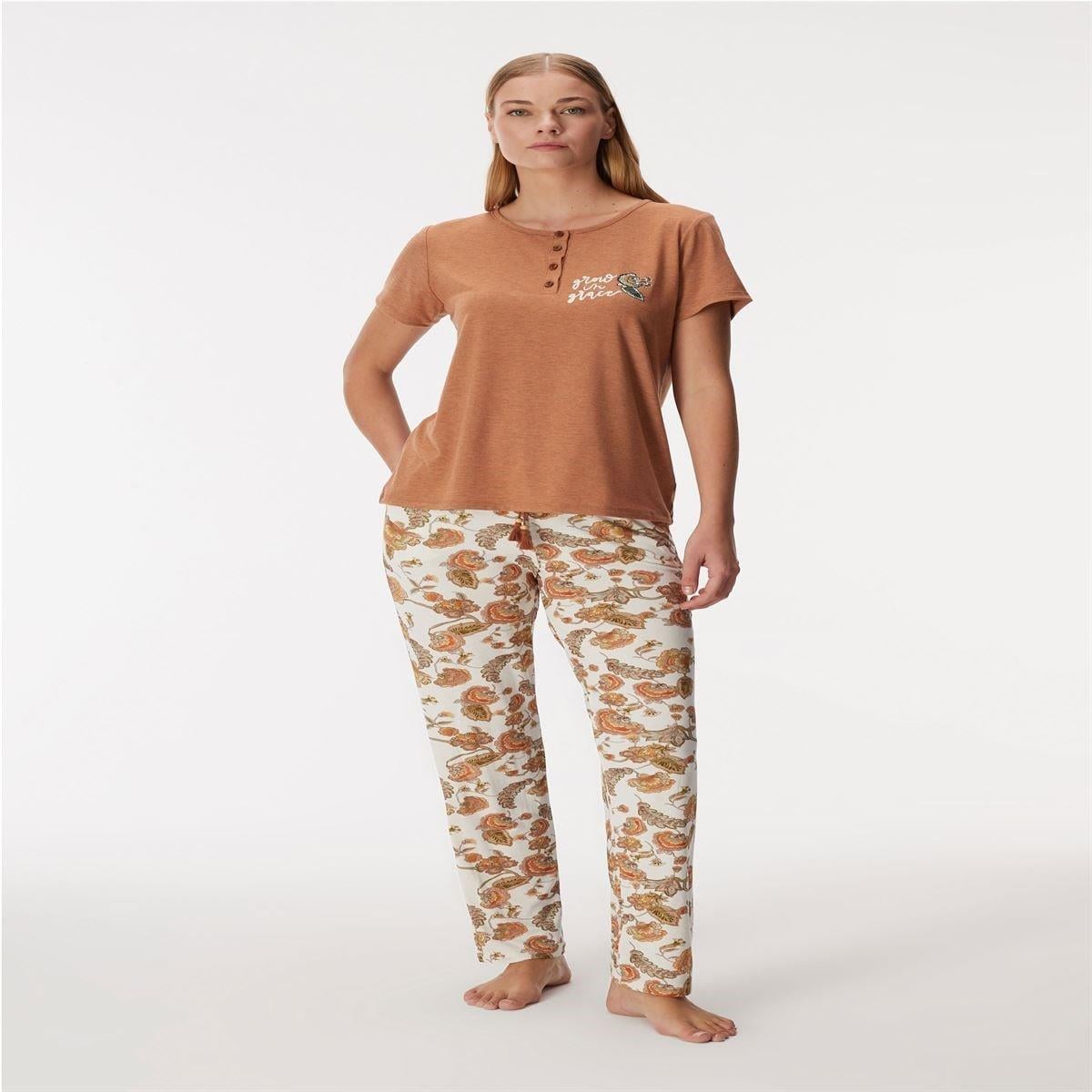 11364 Kadın T-Shirt ve Pantolon Takım