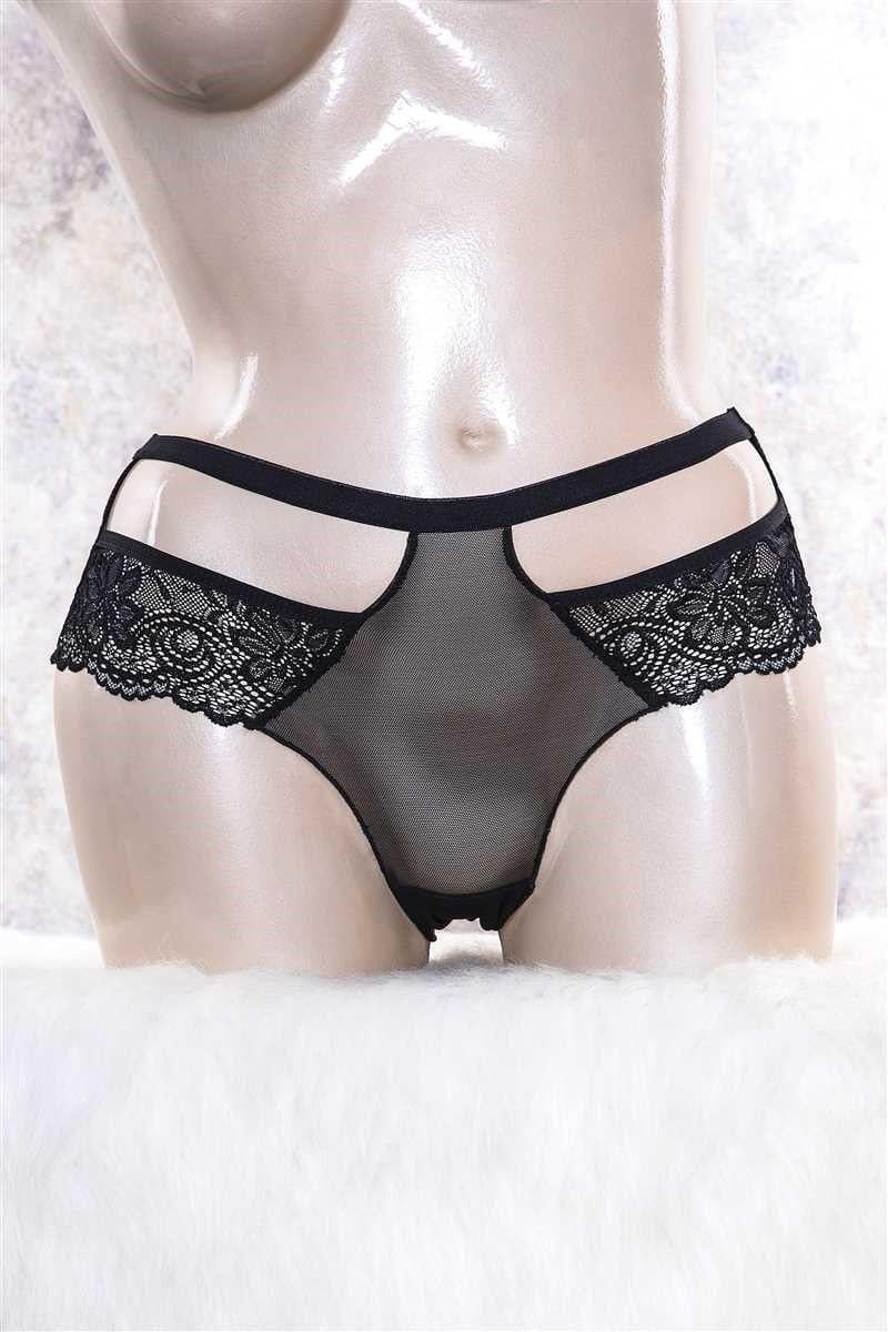 Kadın Tüllü Dantelli Slip (2795)