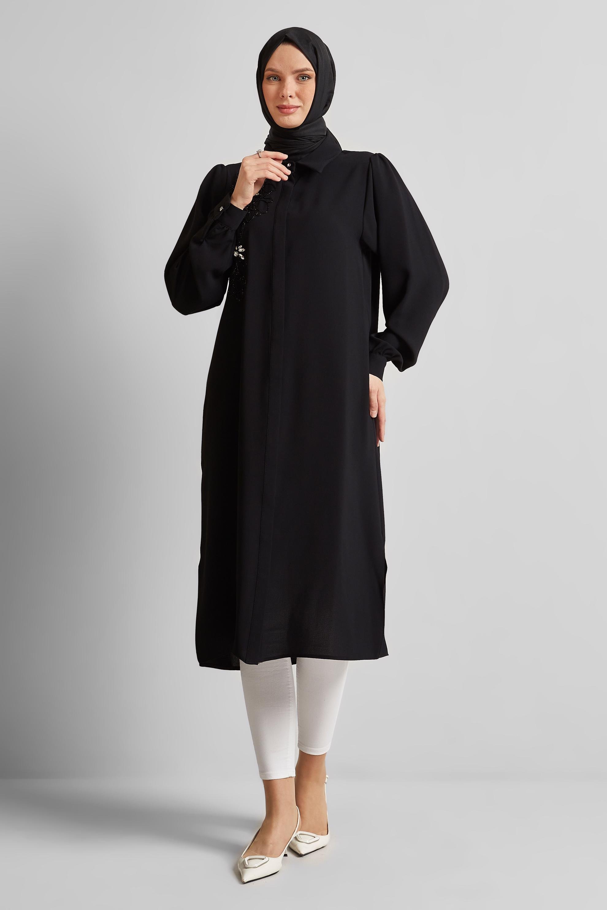 Alvina - Gömlek Yaka Tesettür Tunik 45372