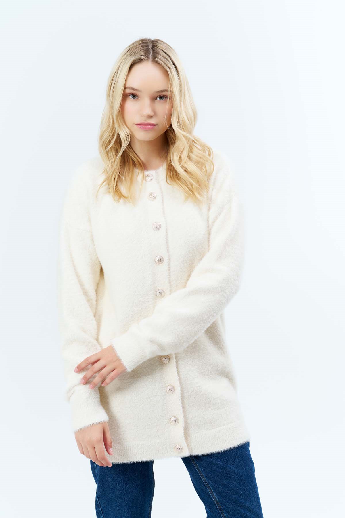 Angora Kedi Sakal Uzun Ceket 7519