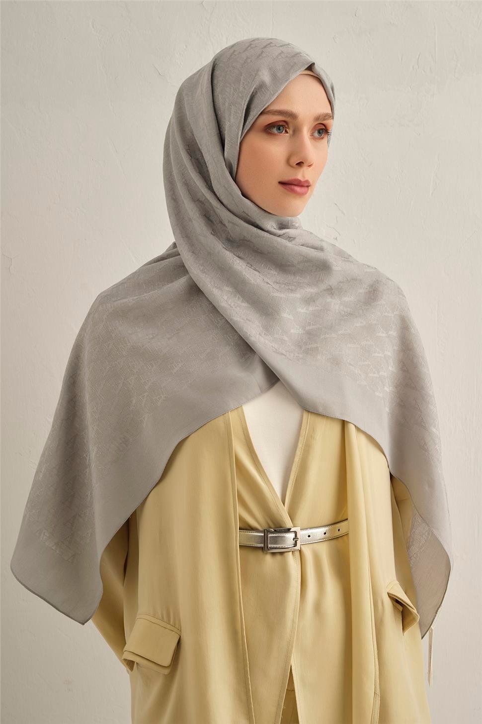 Armine - Pamora AA Monogram Şal 3 (%61 Floş %39 Pamuk) S00OA0444435