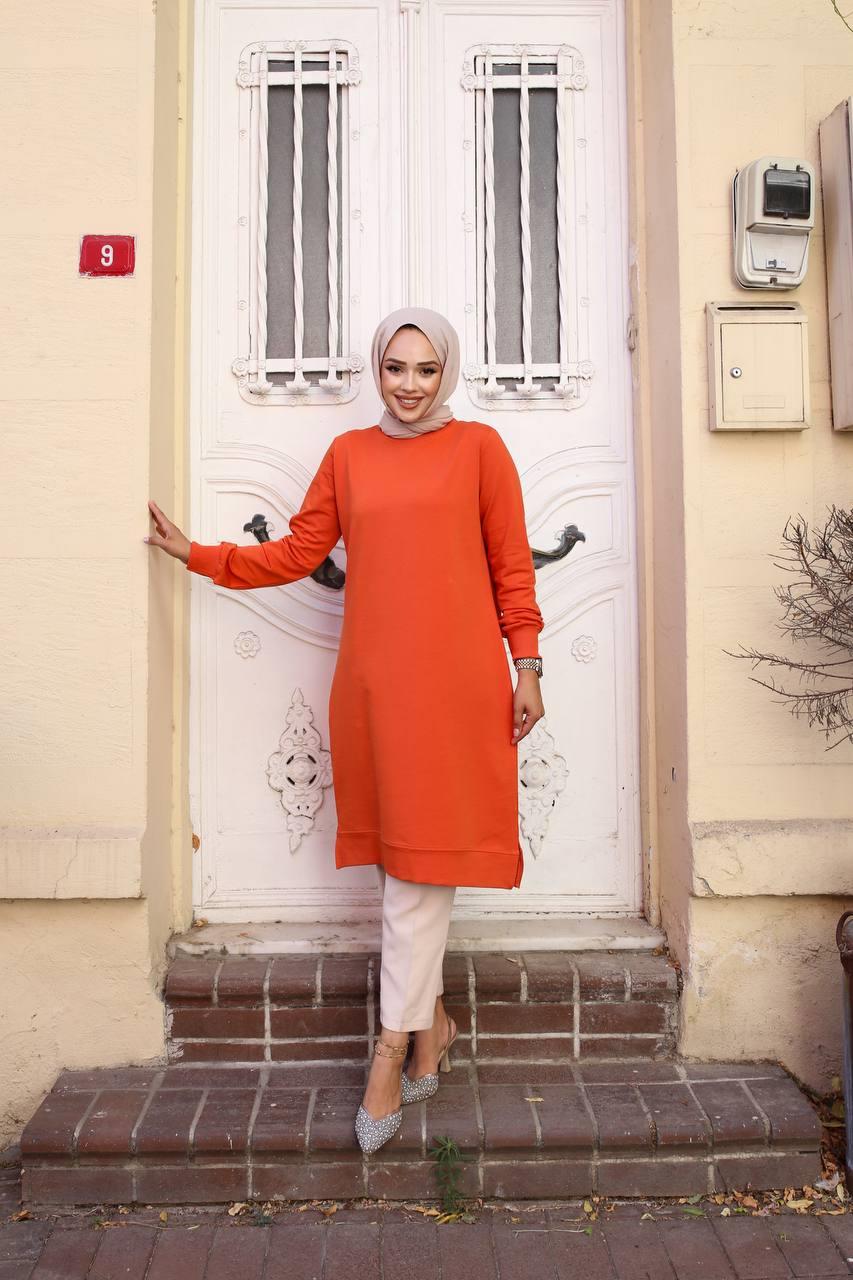 Basic İki İplik Kompakt  Sweat Tunik 00400