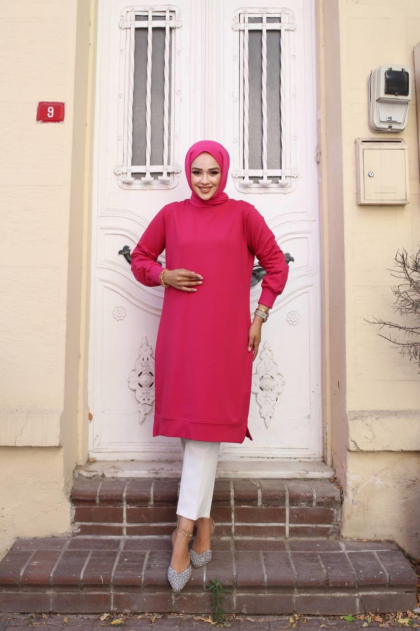 Basic İki İplik Kompakt  Sweat Tunik 00400